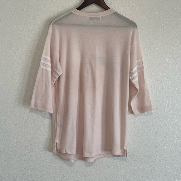 Wildfox Orange Print oversized Sweat T-Shirt Size Small - Picture 4 of 8